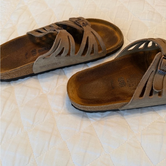 Birkenstock Granada Tan Suede Sandals - Picture 6 of 6